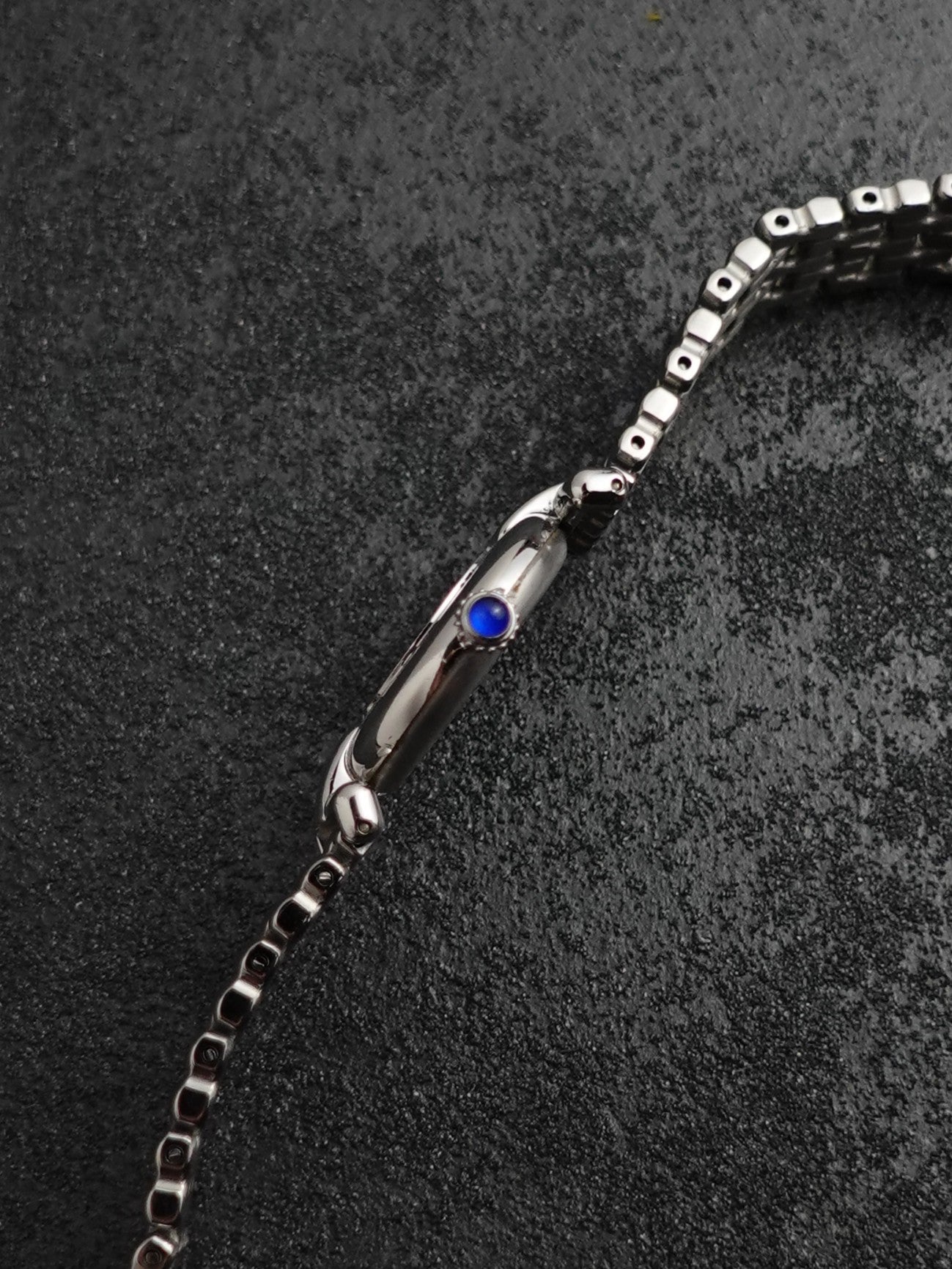 Cartier Colisee " Silver Chrome" Quartz Circa. 1980s with Box