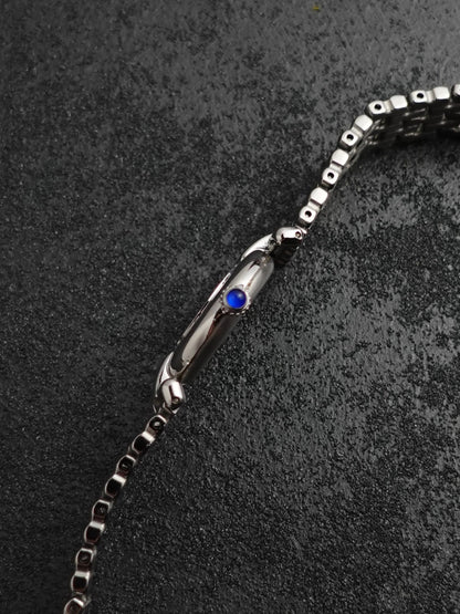 Cartier Colisee " Silver Chrome" Quartz Circa. 1980s with Box