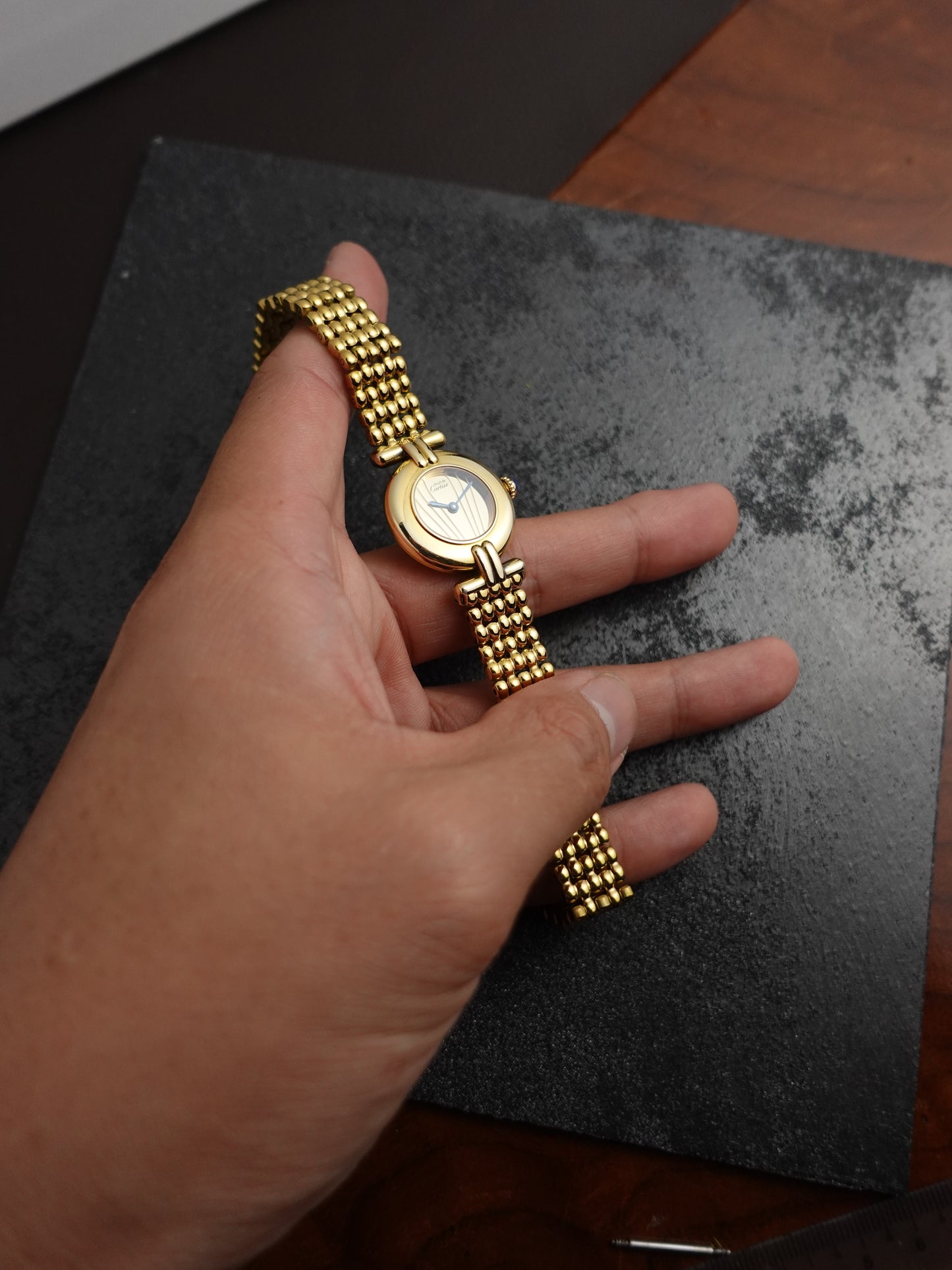 Cartier Colisee " Sunray" Quartz Circa. 1980s with Box