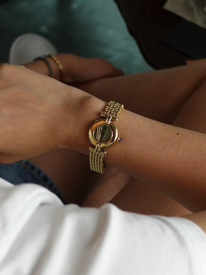 Cartier Colisee " Sunray" Quartz Circa. 1980s with Box