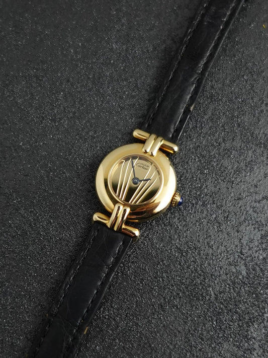 Cartier Colisee " Golden Sunset" Quartz Circa. 1980s with Box