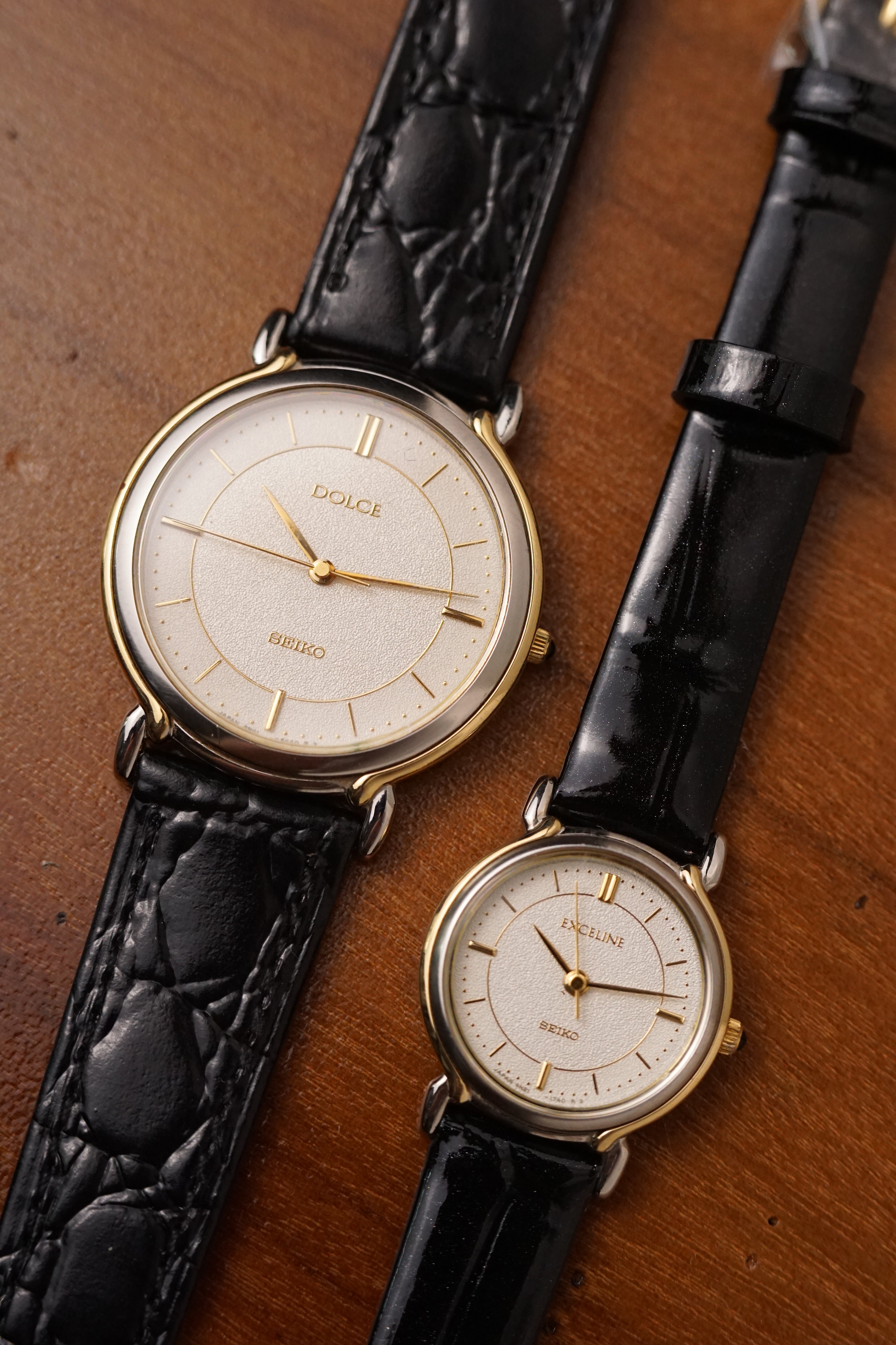Seiko Dolce Exceline Couple set 7-11 20th anniversary piece. Circa