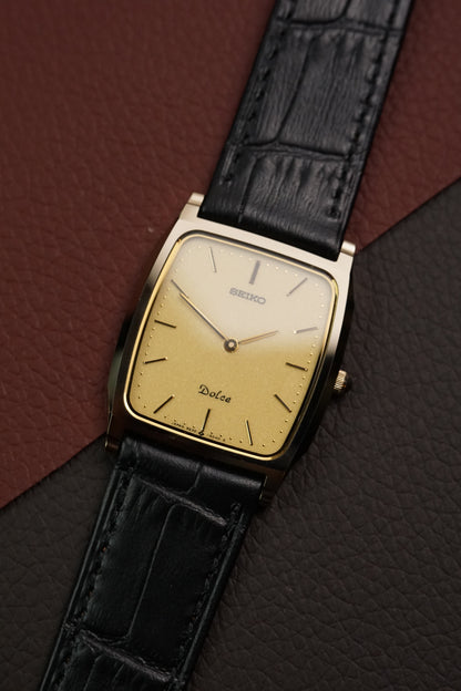 Seiko Dolce Tank extra-plat 9530-5030 Circa 1987 Tungsten Carbide Scratch resistant