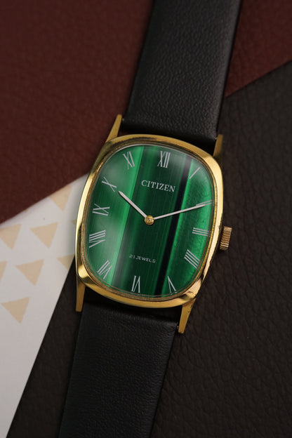 Citizen Ellipse CTZ14 Manual Winding Green "Malachite" Dial