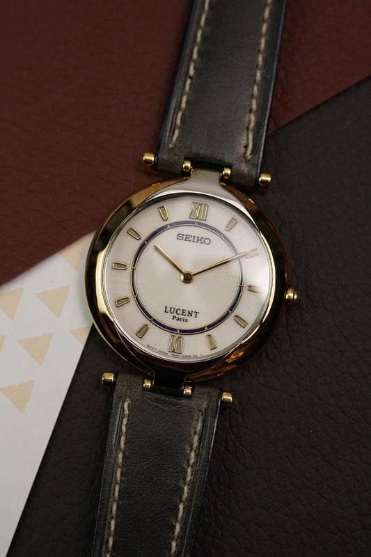 Seiko Lucent T-lugs Art deco case 7N00-618A