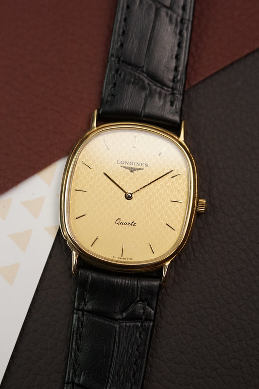 Longines Elipse Honeycomb dial Quartz Circa. 1980s