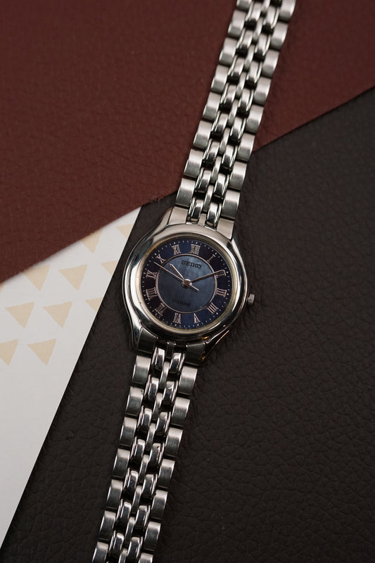Seiko Exceline Blue Mother of Pearl Sector Dial
