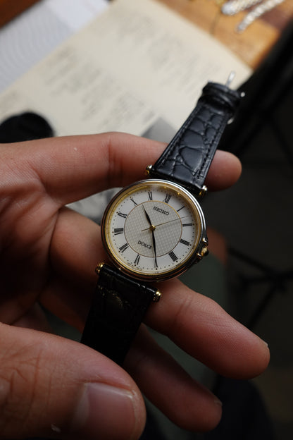 Seiko Dolce Art-Deco dial T-lugs