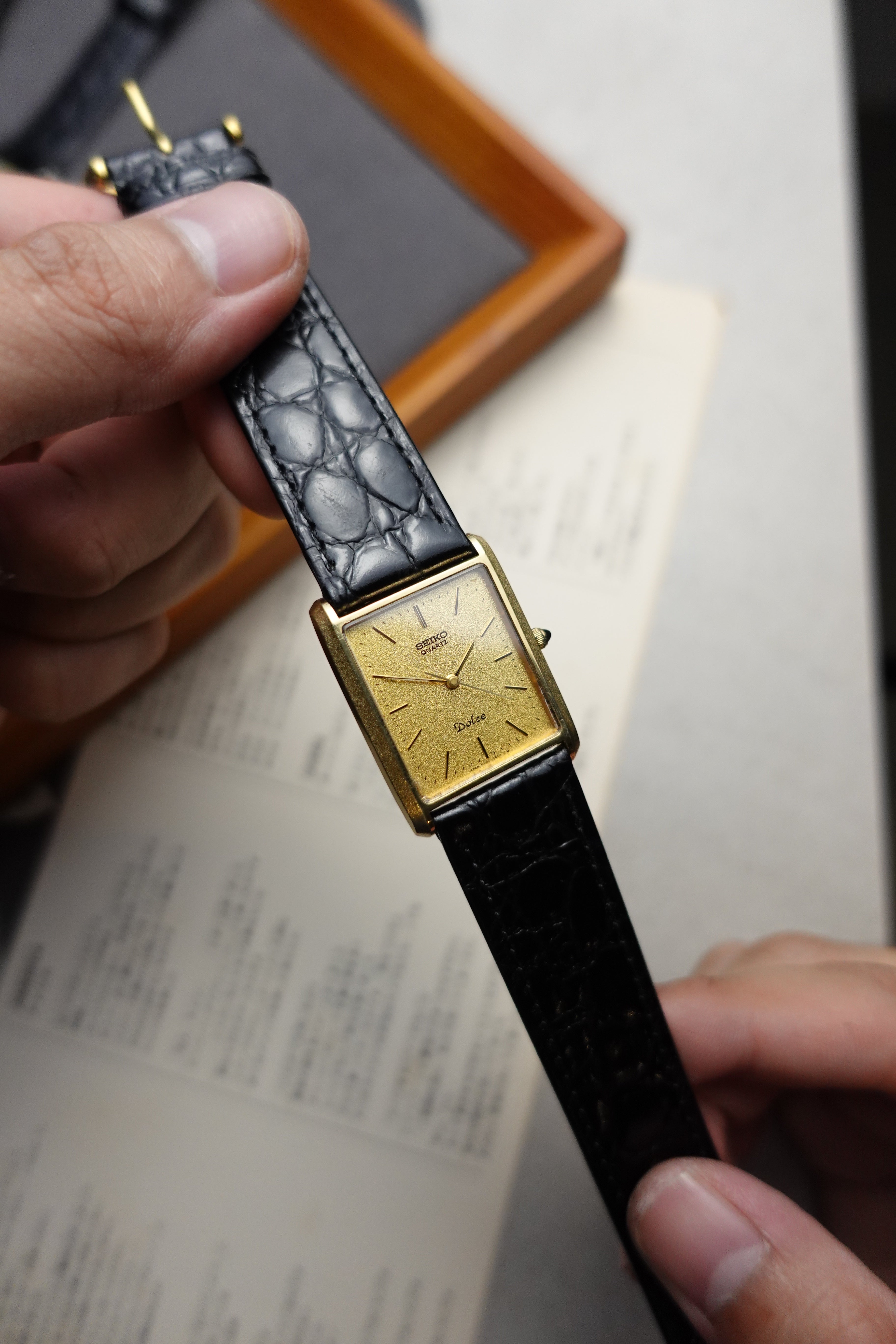 Seiko Tank Dolce SGP30 gold edition #343 – My First Vintage