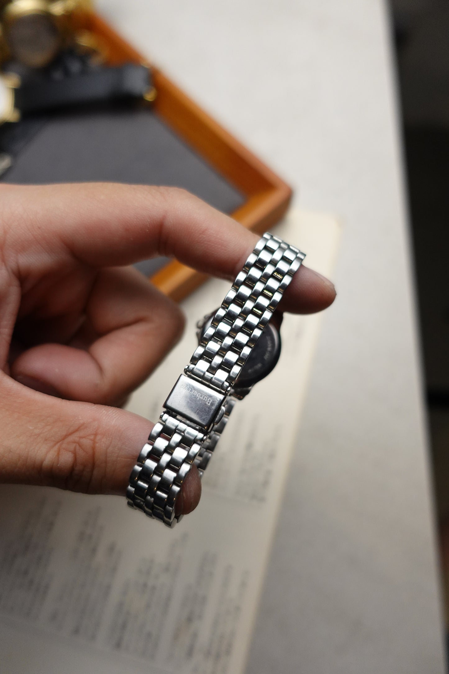 Burberry Classic jubilee mini navy blue dial #328