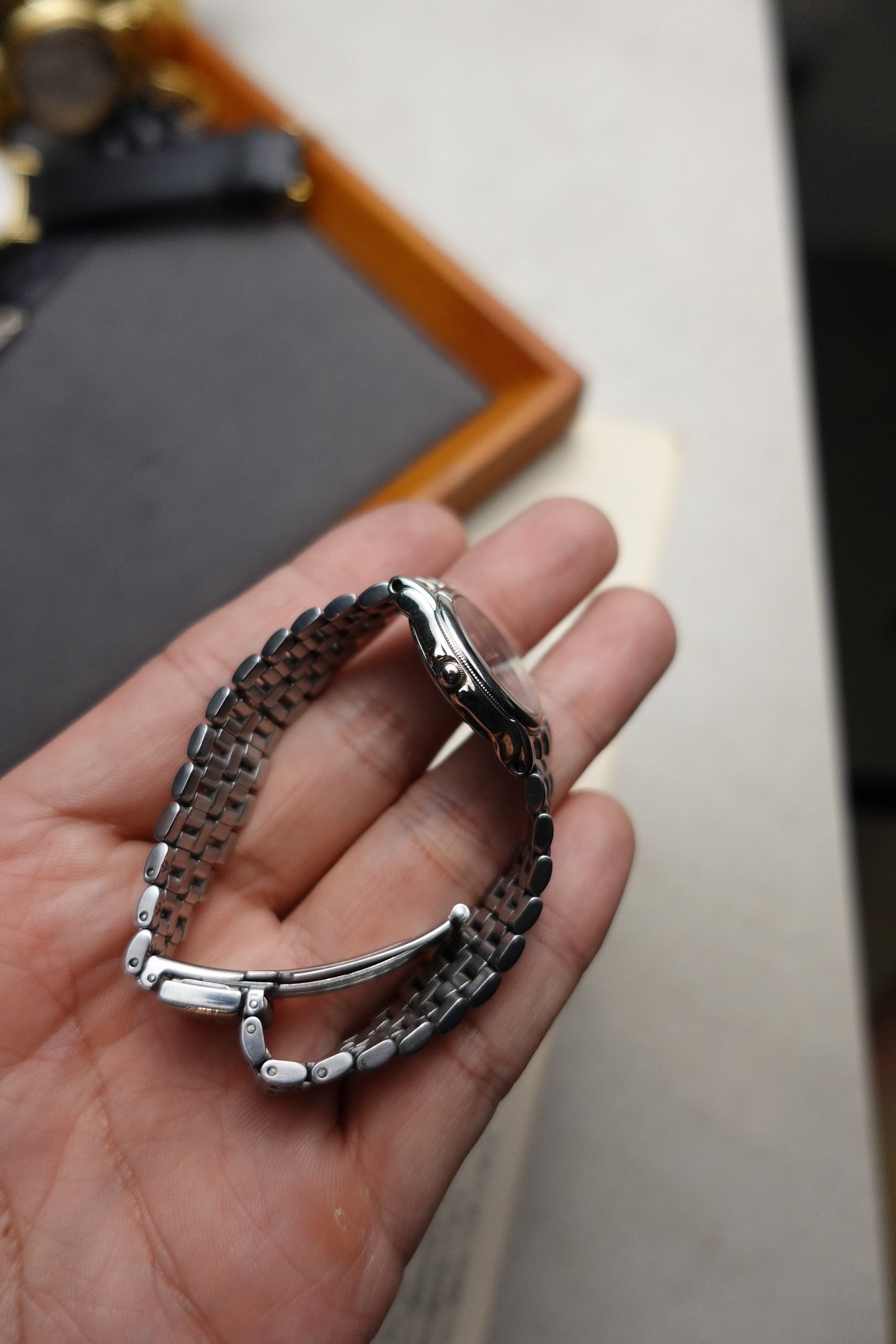 Burberry Classic jubilee mini navy blue dial #328