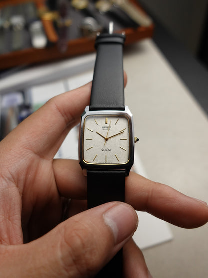 Seiko Dolce tank 'icyflake' dial with scratch resistant case&nbsp;