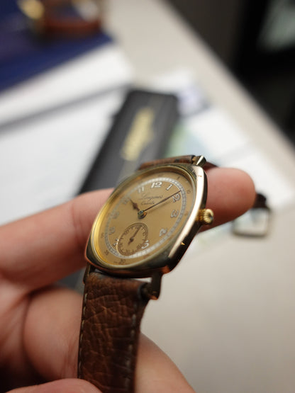 1983 Longines 150th anniversary cushion case Quartz With original box