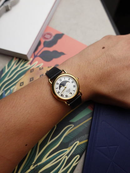 Seiko Alba success Moonphase unique pebble case