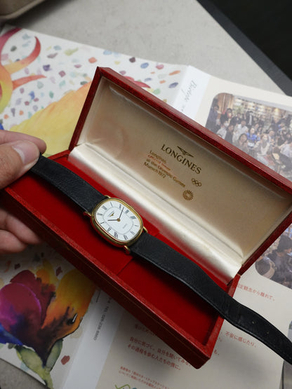 Longines Elipse Quartz Roman numerals with original Box #528