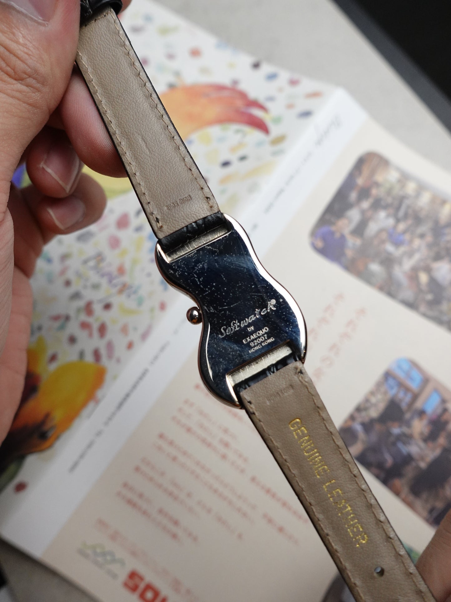 80s Dali's melting watch by Softwatch with original Box #458