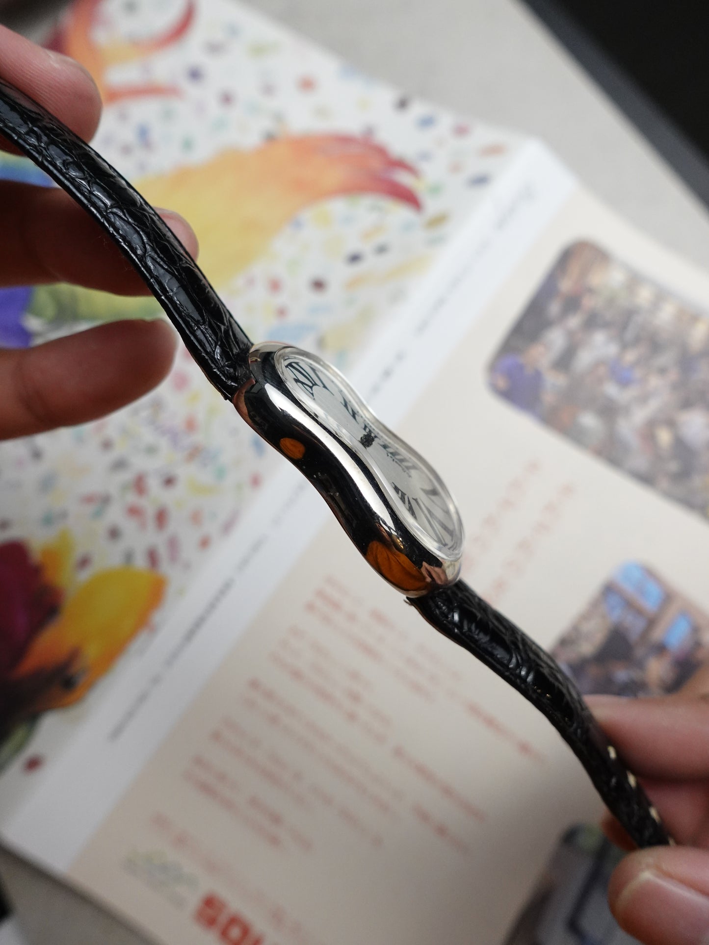 80s Dali's melting watch by Softwatch with original Box #458