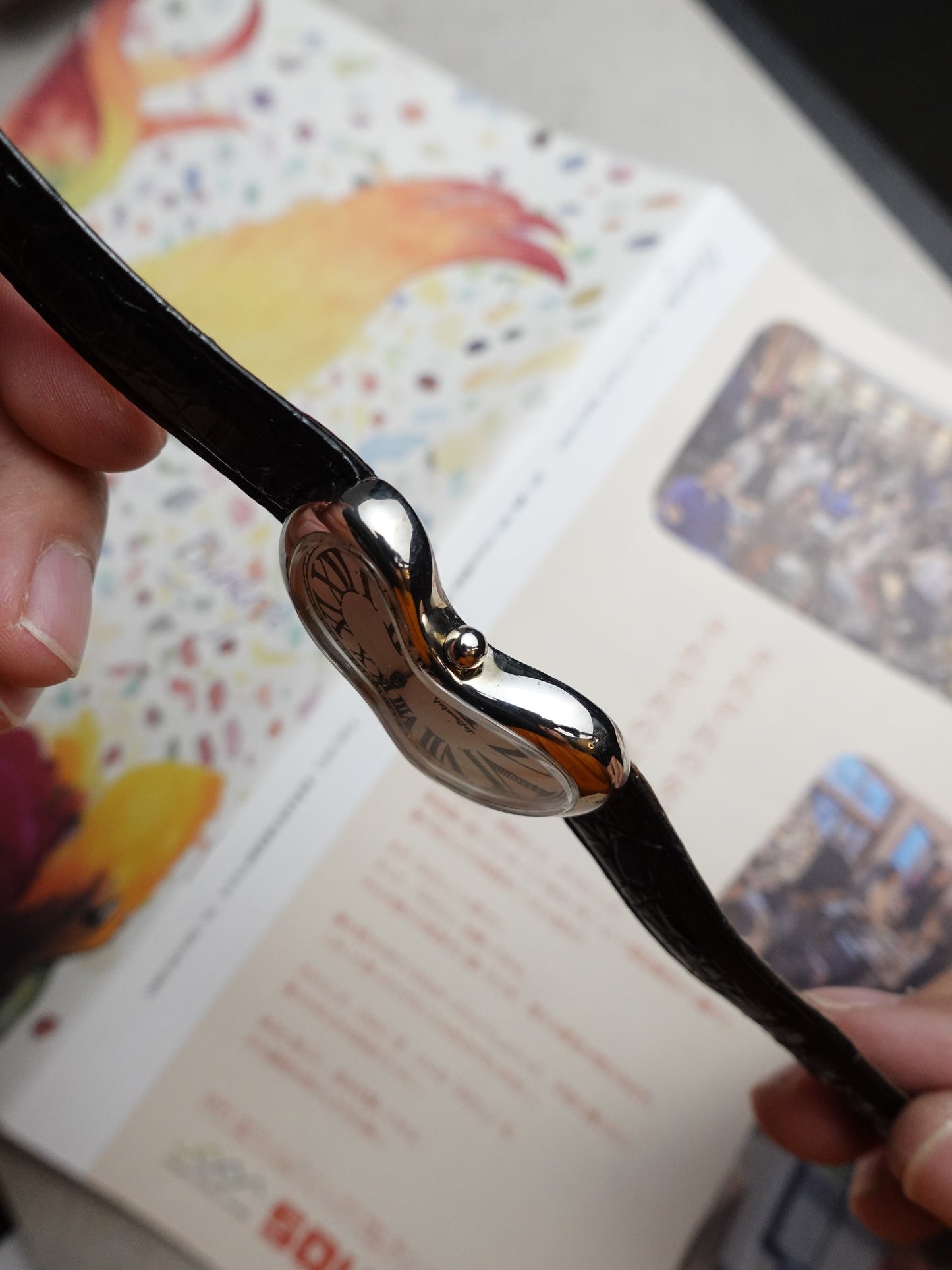 80s Dali's melting watch by Softwatch with original Box #458