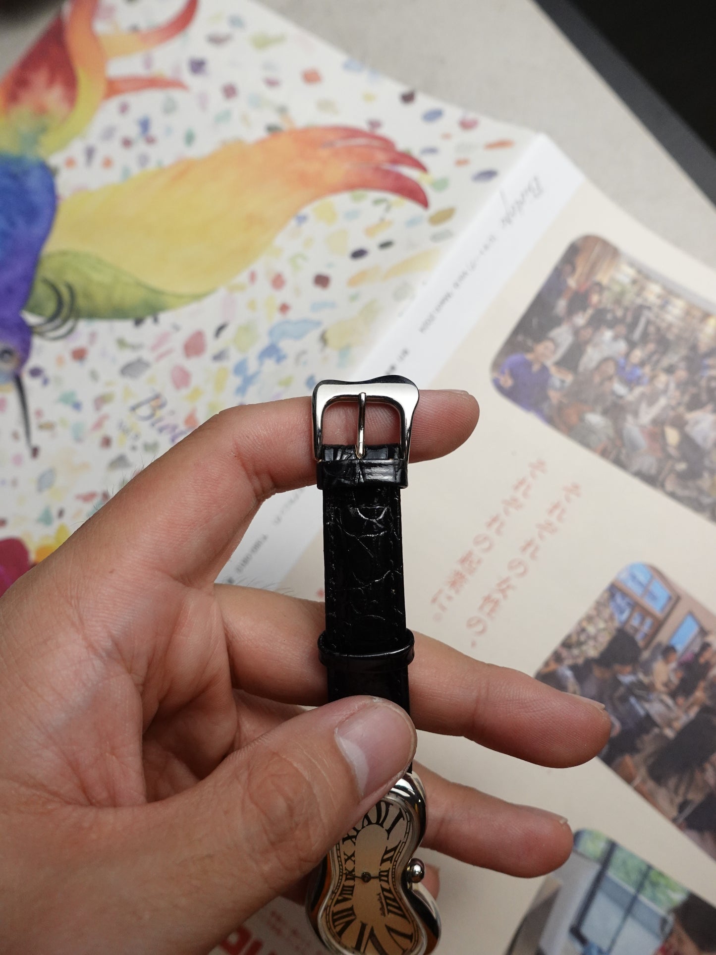 80s Dali's melting watch by Softwatch with original Box #458