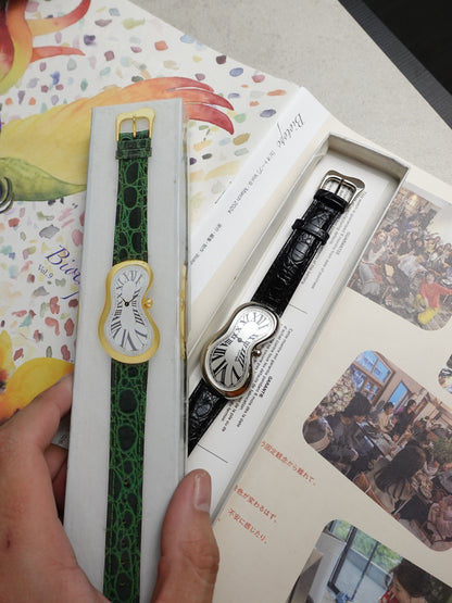 80s Dali's melting watch by Softwatch with original Box #458