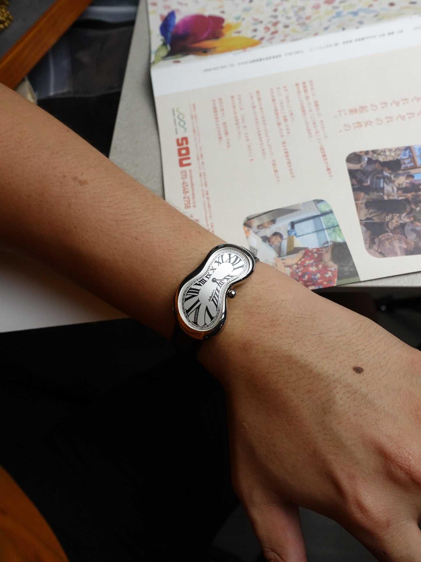 80s Dali's melting watch by Softwatch with original Box #458