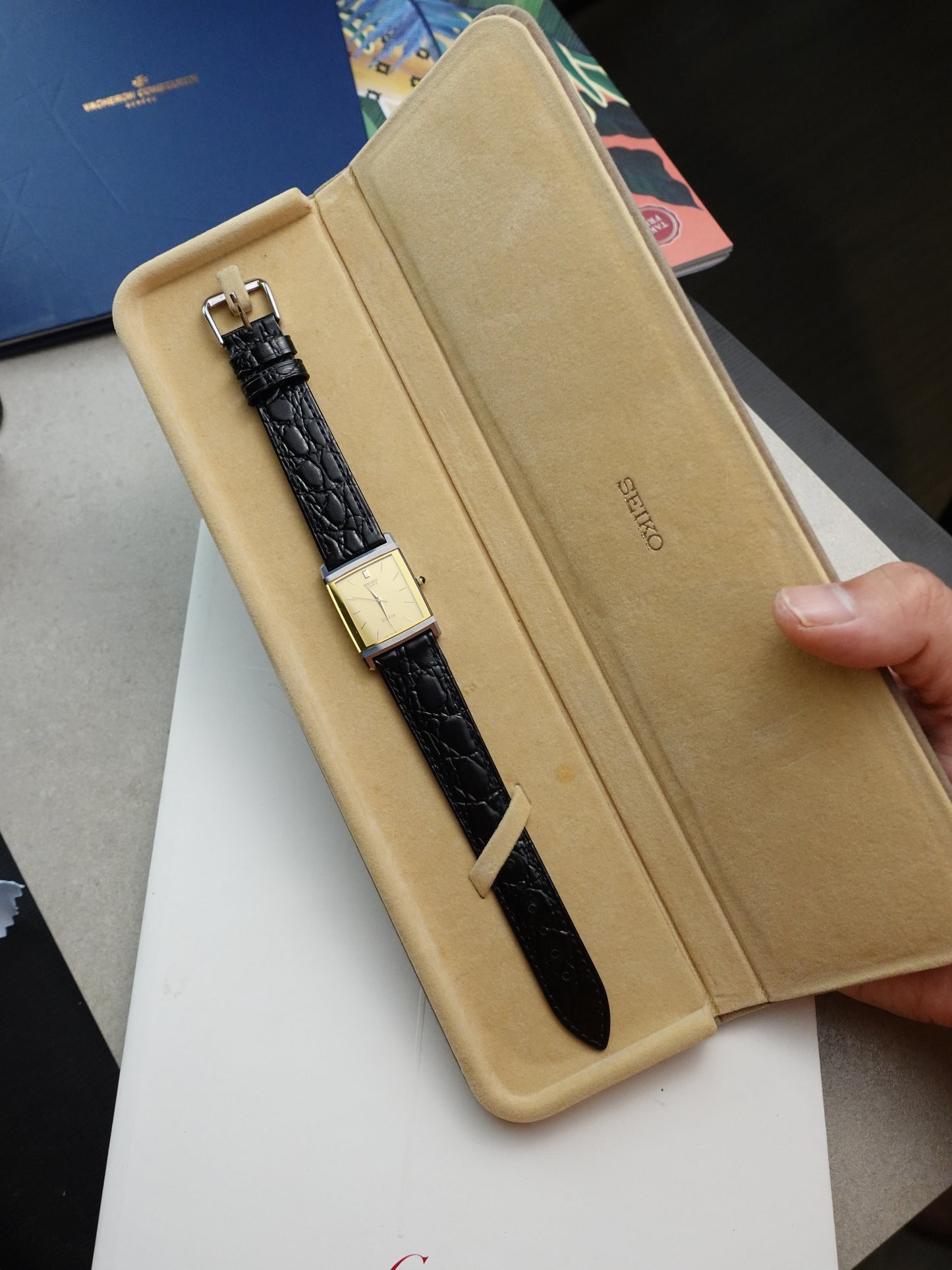 Seiko Dolce Scratch Resistant Tungsten Carbide Case with original Box #545