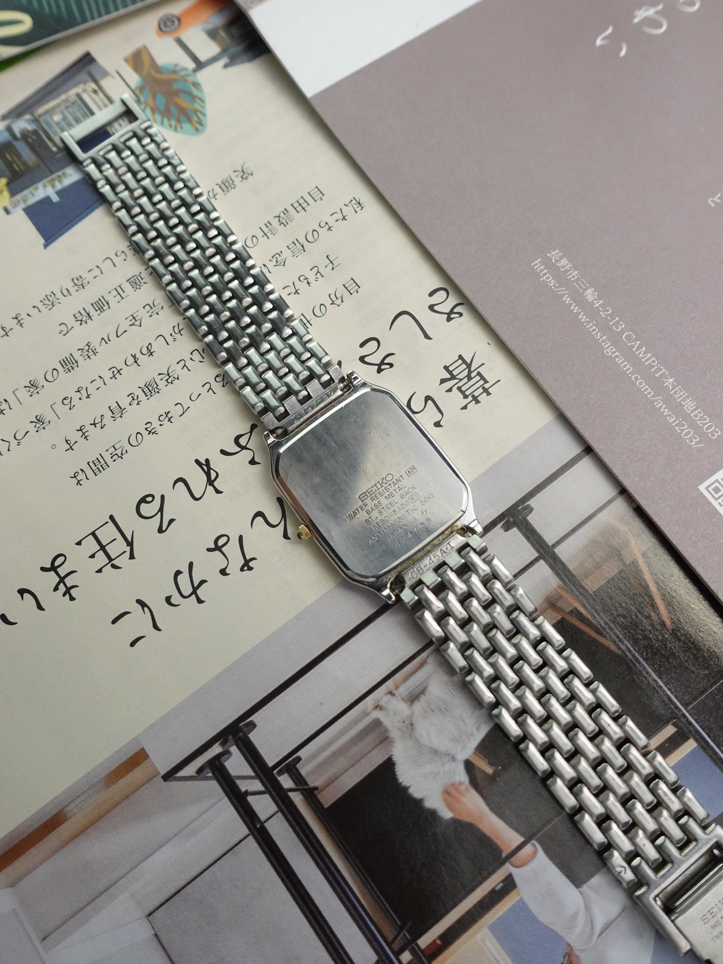 Seiko Dolce 2-tone bracelet with anti-magnetic case