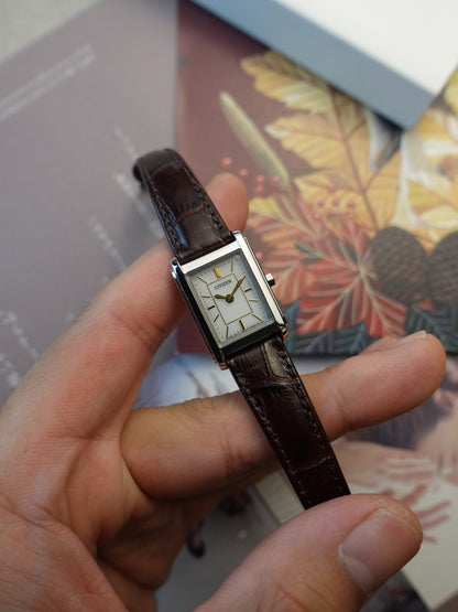 Citizen Eco-Drive Tank couple set (new solar batteries)