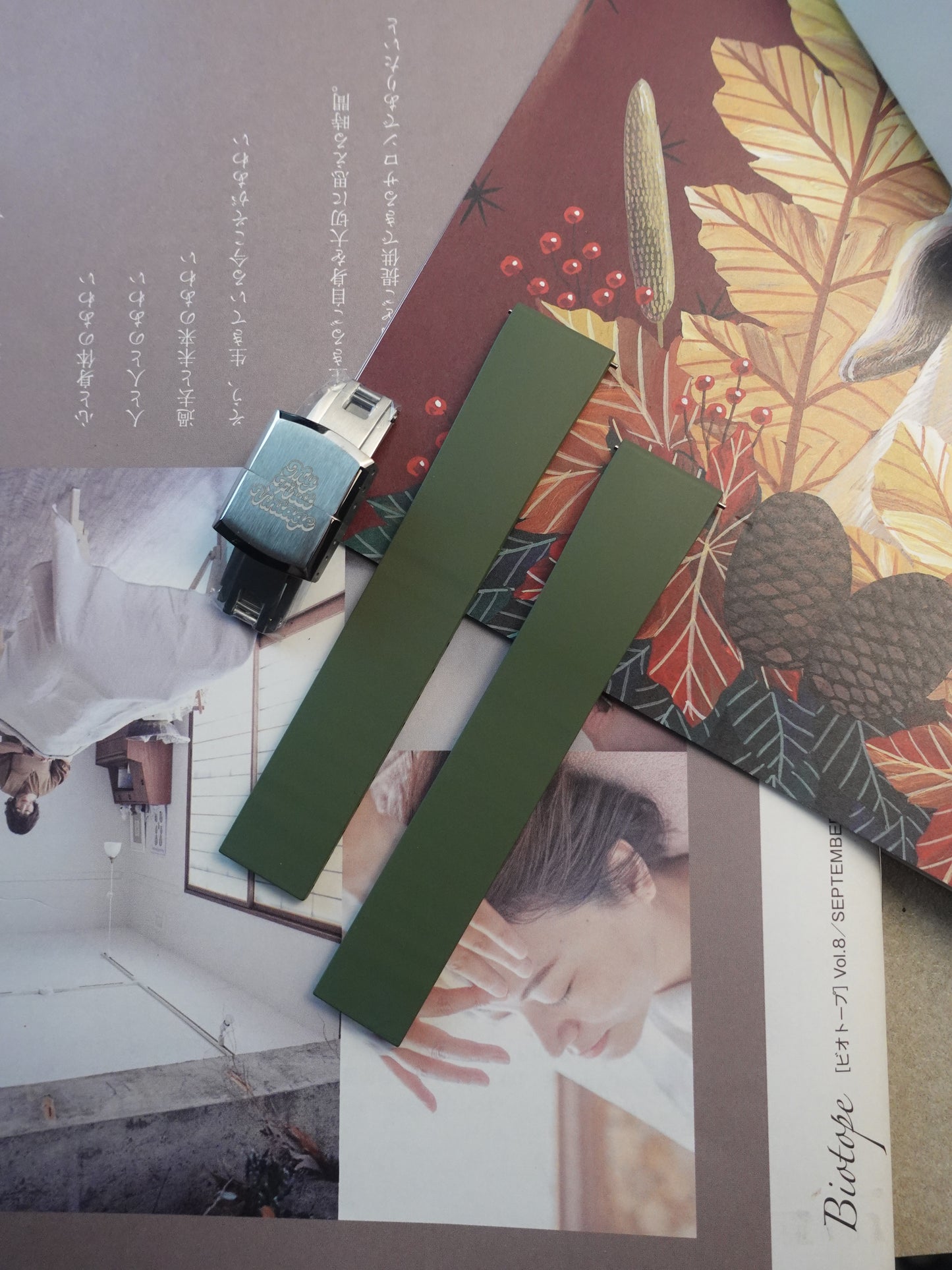 Cut to Size Flouro Rubber Watch Strap AKA Potong to Size lah!