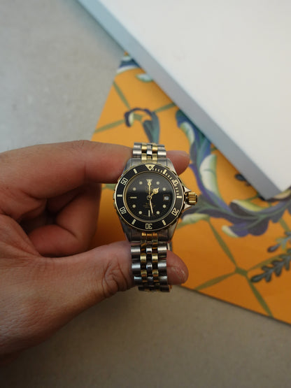 Ladies Tag Heuer 1000 2-tone Submariner with original warranty & links