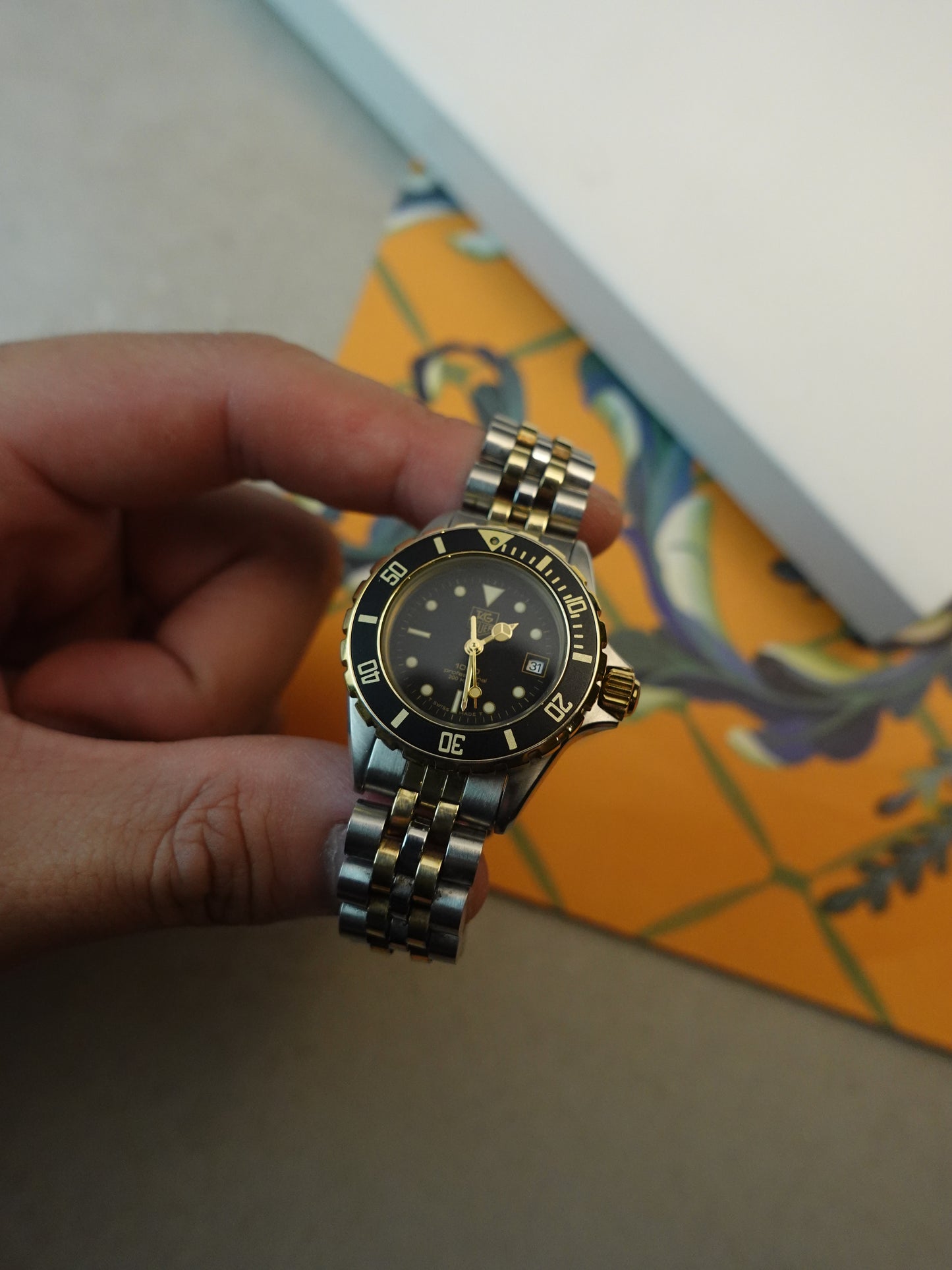 Ladies Tag Heuer 1000 2-tone Submariner with original warranty & links