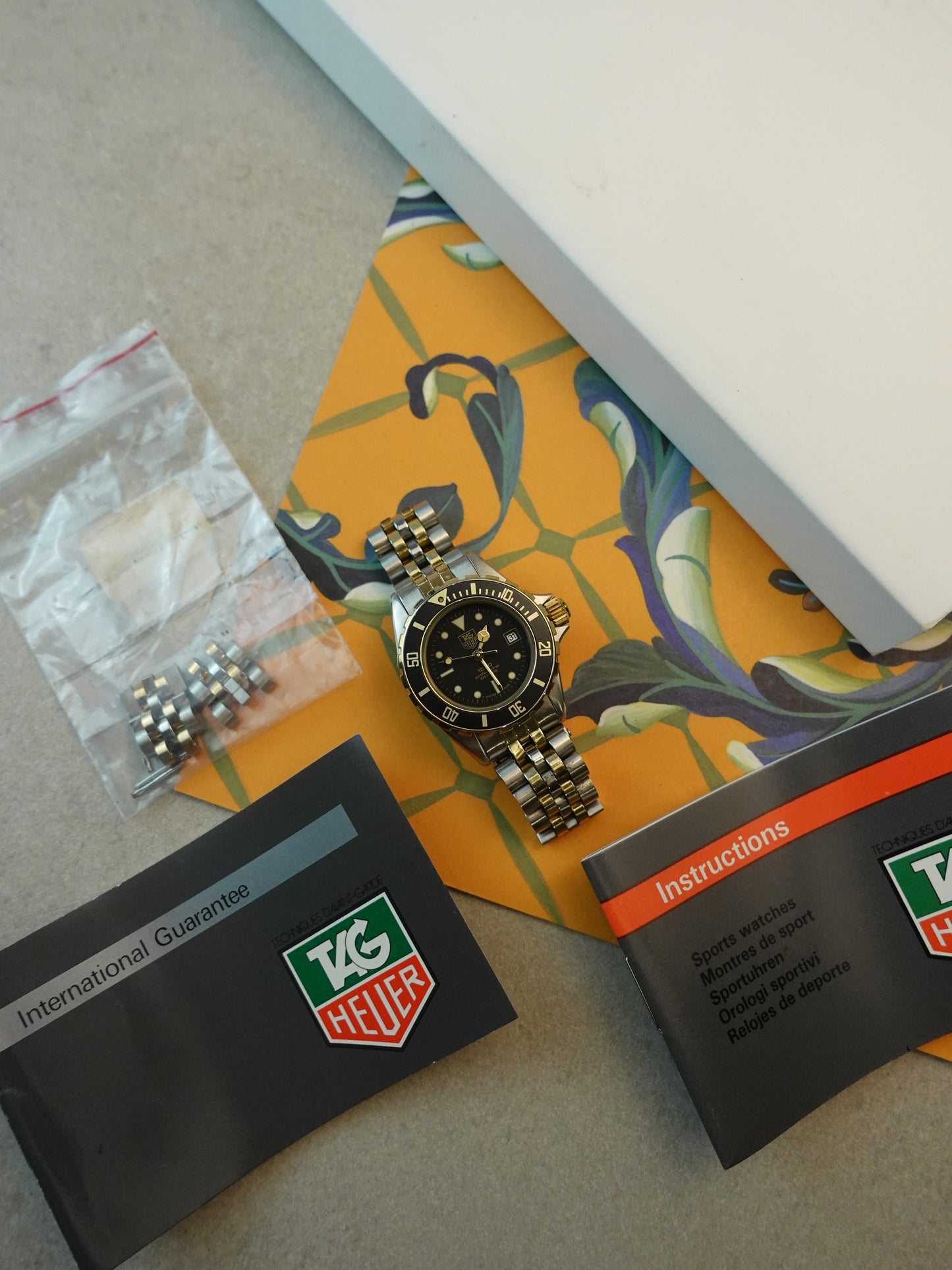 Ladies Tag Heuer 1000 2-tone Submariner with original warranty & links