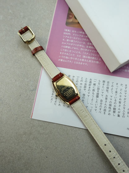 Ladies Seiko Exceline Guilloche Dial with arabic numeral