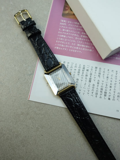 Rado Tank Florence with Faceted Glass and stripe dial