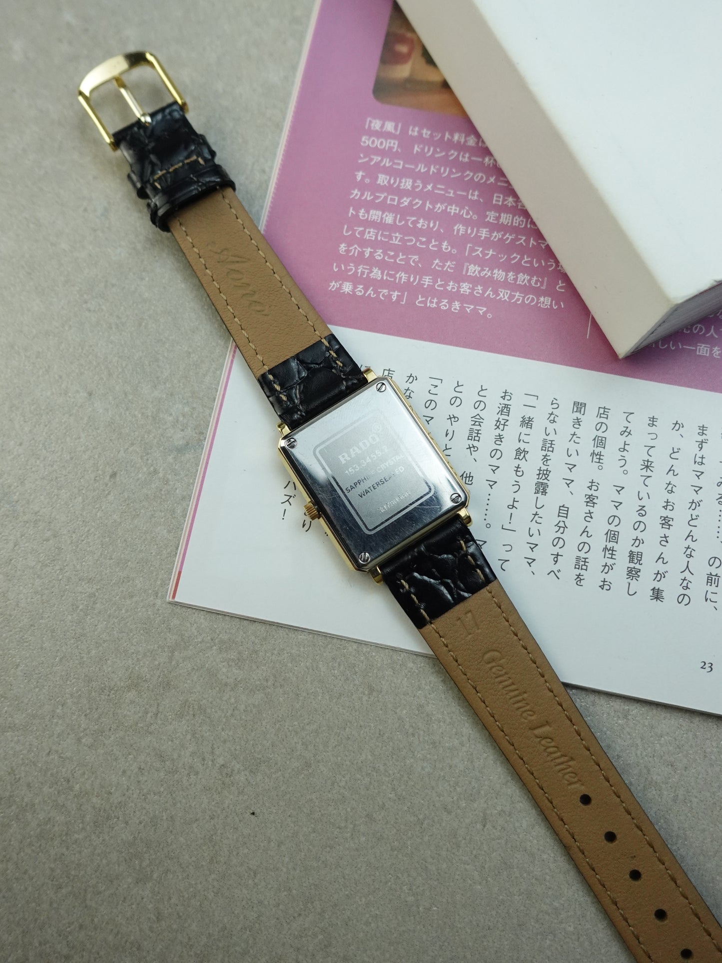 Rado Tank Florence with Faceted Glass and stripe dial