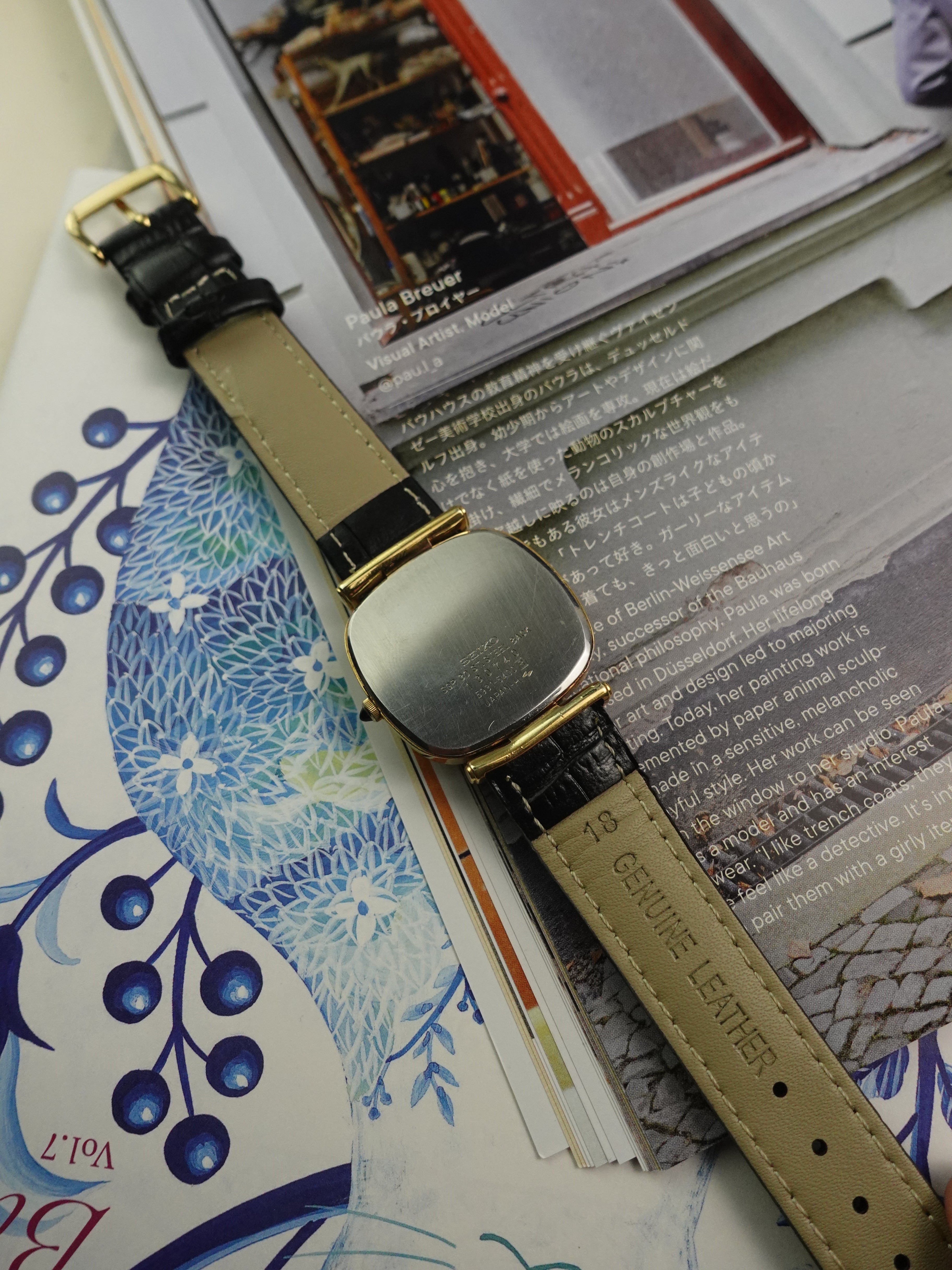 80s Seiko Dolce T-lug Cushion Case with Roman Numerals – My First