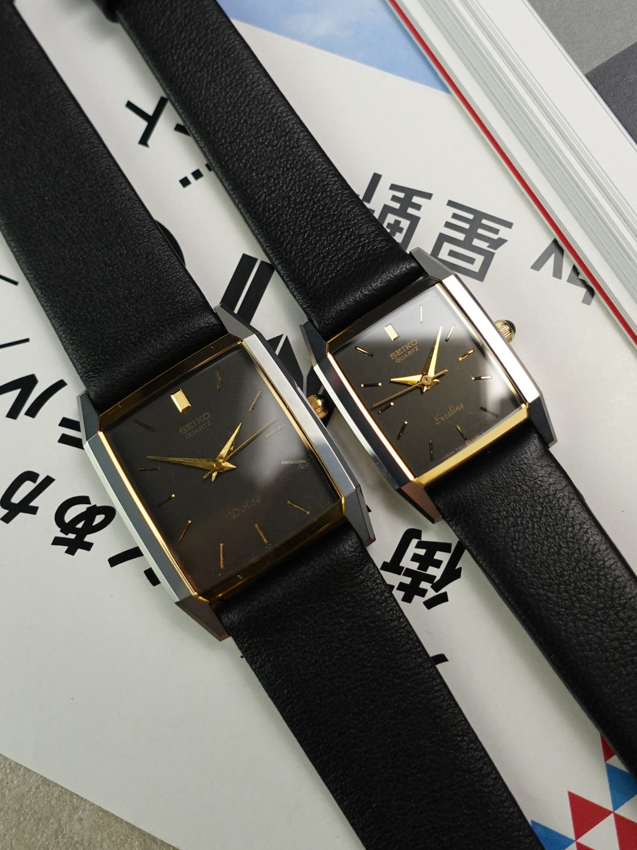 SEIKO DOLCE＆EXCELINE ❌ : Seiko Dolce and Exceline couple set Original movement and box