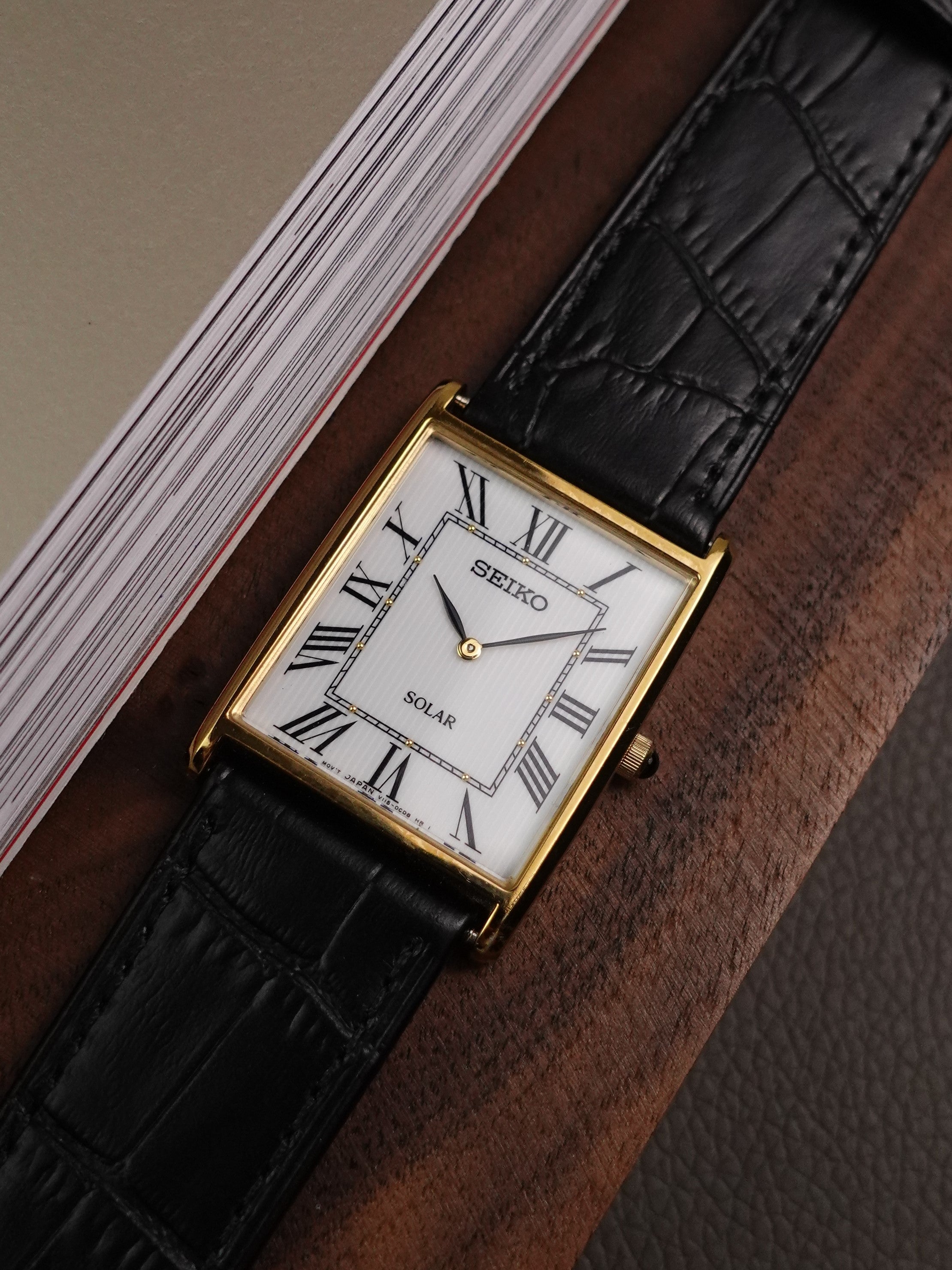Classic Seiko Tank Solar V115-0BCO – My First Vintage