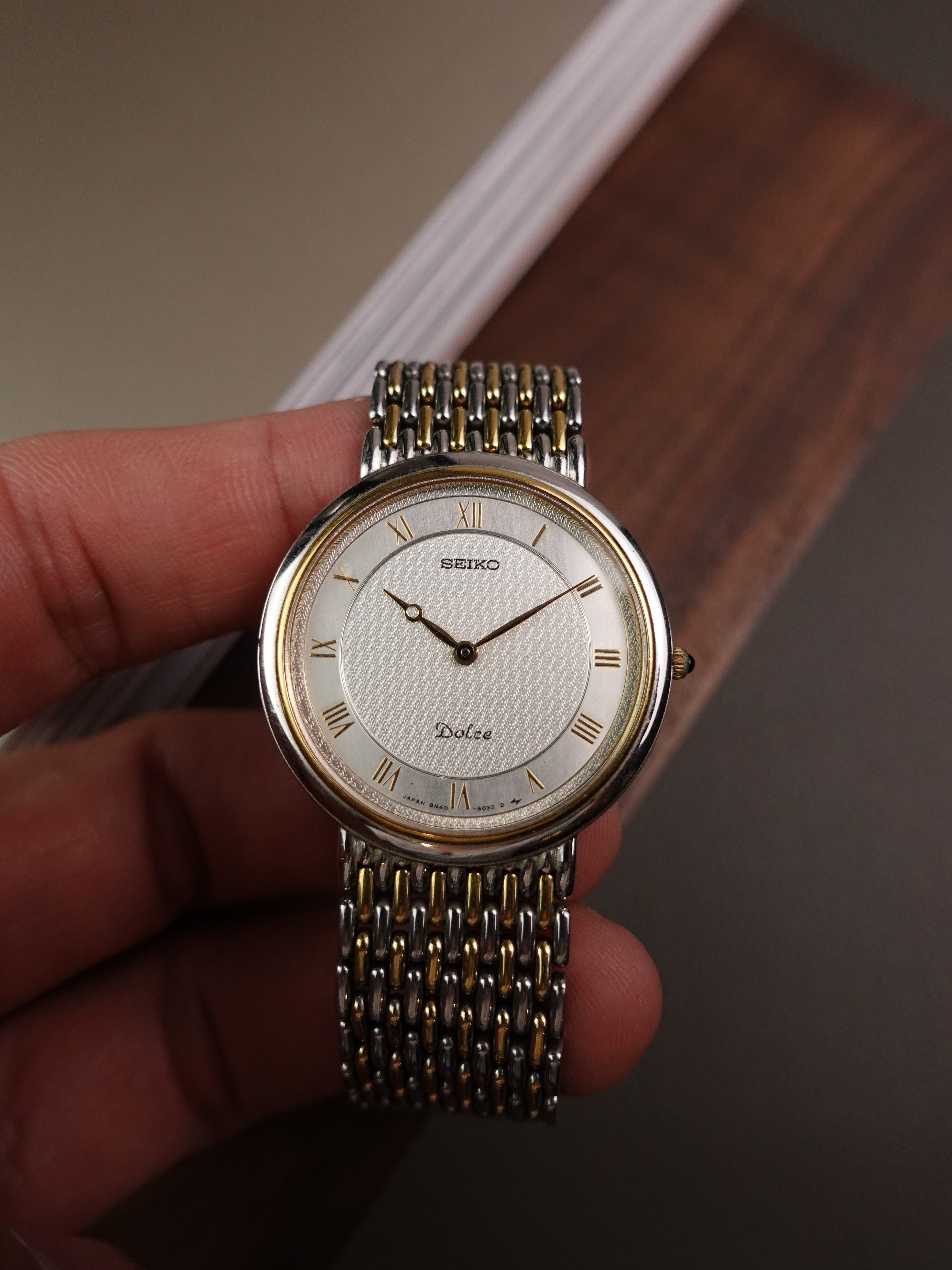 Seiko Dolce Bead of Rice Bracelet 8N40-6030 – My First Vintage