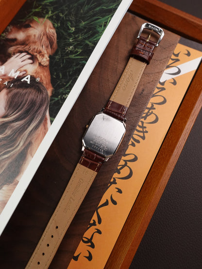 Seiko Dolce Tank 8N41-5170 with 2 tone Art-Deco Case