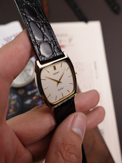 Seiko Dolce Cushion Case with ivory-esque Dial 7741-5100