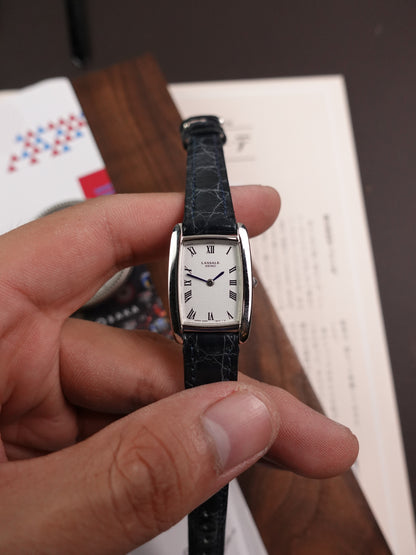 Ladies Seiko Lassale 'Tonneau' in Platinium (rare)