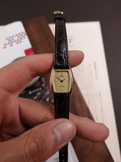 Ladies Omega "tonneau" Quartz with Art Deco Dial