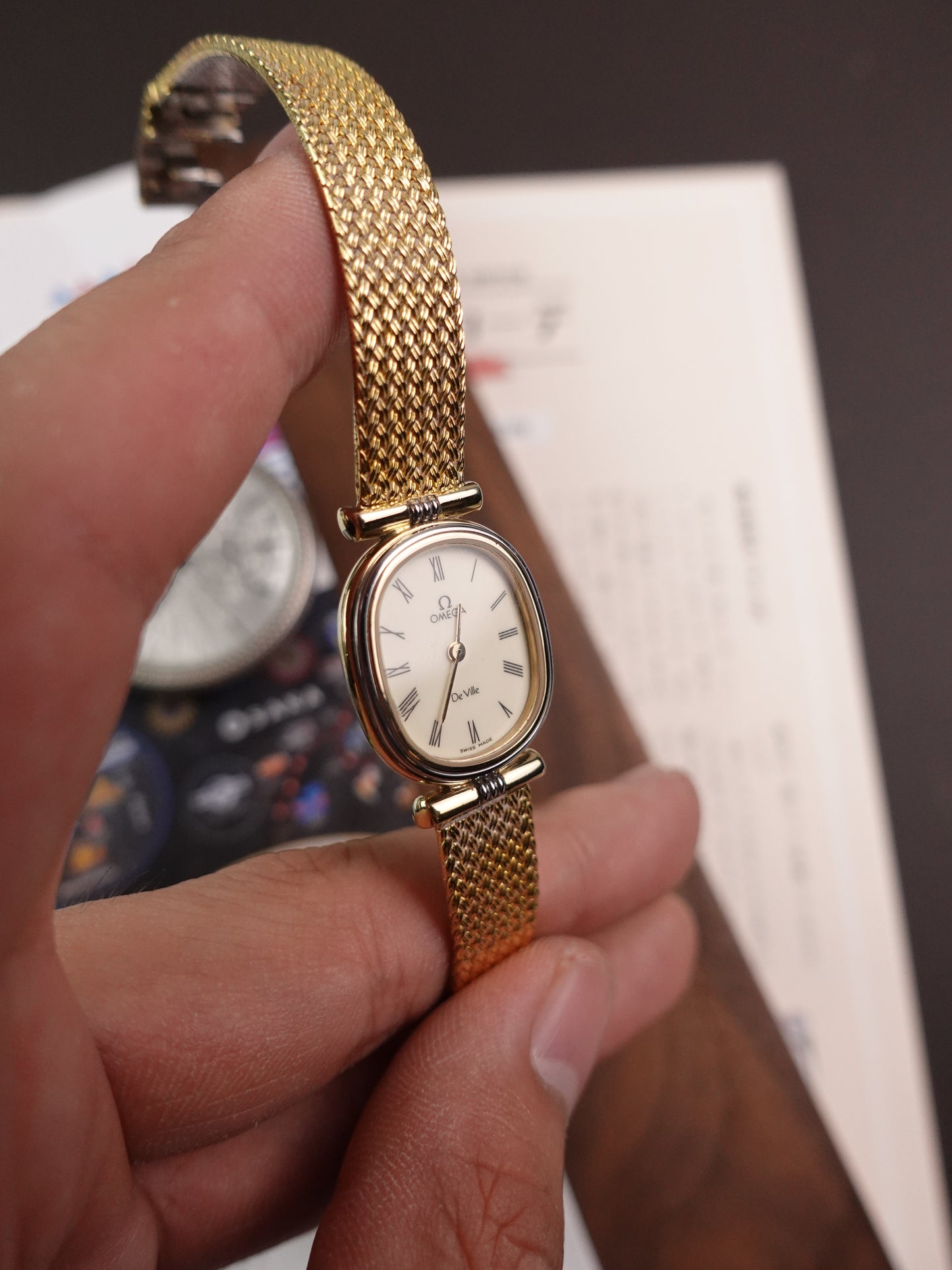 Ladies Ladies Omega "ellipse with T-lugs design & Original Omega bracelet