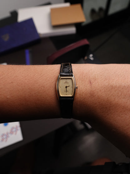 Ladies Omega "tonneau" Quartz with Art Deco Dial