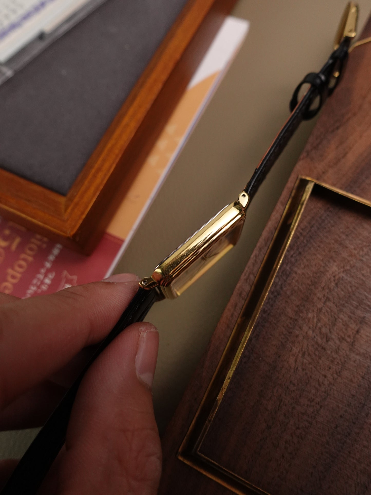 Seiko Spirit Tank Roman Numeral with Commemorative caseback 5E21-5B50