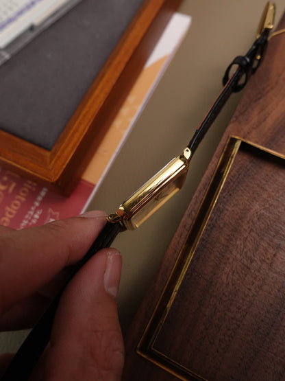 Seiko Spirit Tank Roman Numeral with Commemorative caseback 5E21-5B50