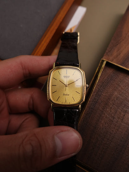 1982 Seiko Dolce Ellipse 6030-5550 with original warranty + box