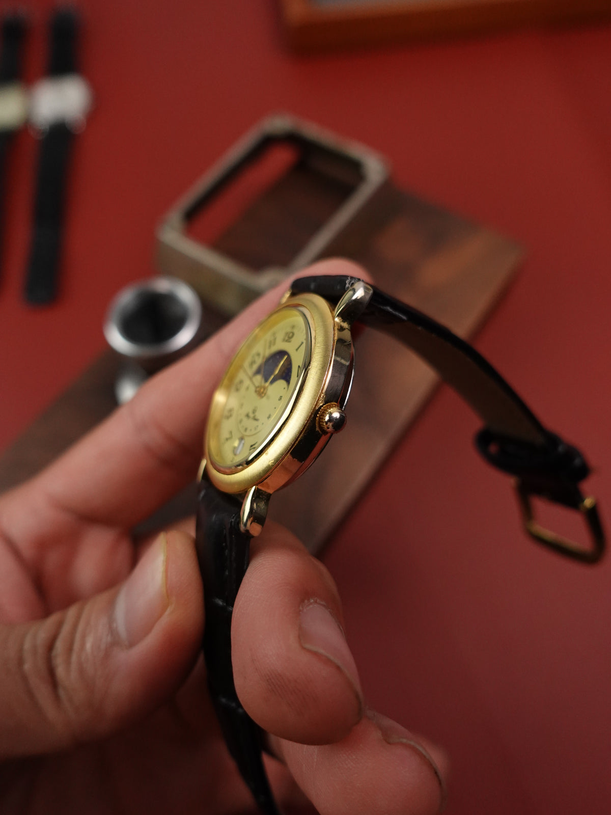 Japanese Quartz Mary Maison Moonphase