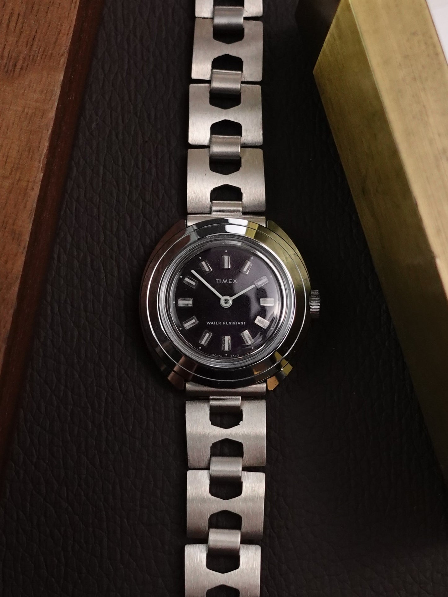 1960s Ladiex Timex aubergine Purple Manual winding New Old stock.